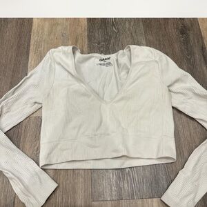Garage Women's Cream Long Sleeve Top